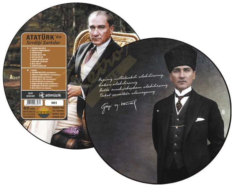 Atatürk'ün Sevdiği Şarkılar - Ertan Sert'in Sesiyle Numaralı Picture Disc Plak
